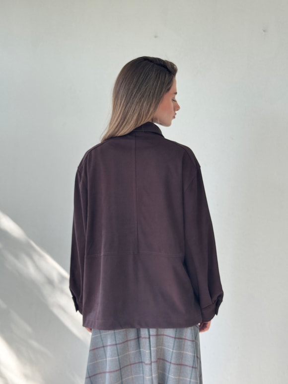 Retrobird Ruby Bomber Koyu Mürdüm Ceket Mont
