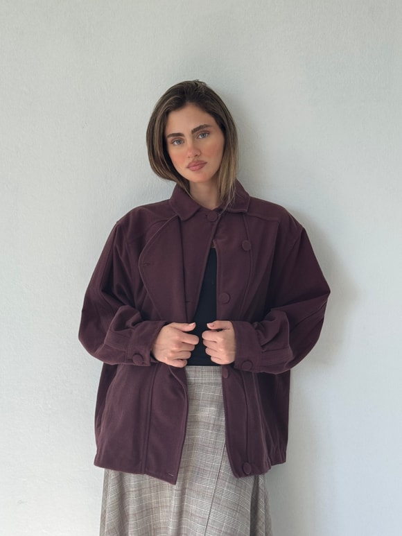 Retrobird Ruby Bomber Mürdüm Ceket Mont