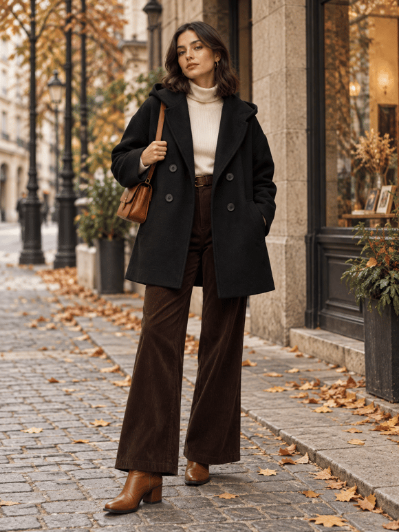 Retrobird Urban Retro Kapüşonlu Oversize Dokulu Kömür Renkli Kışlık Ceket Kaban