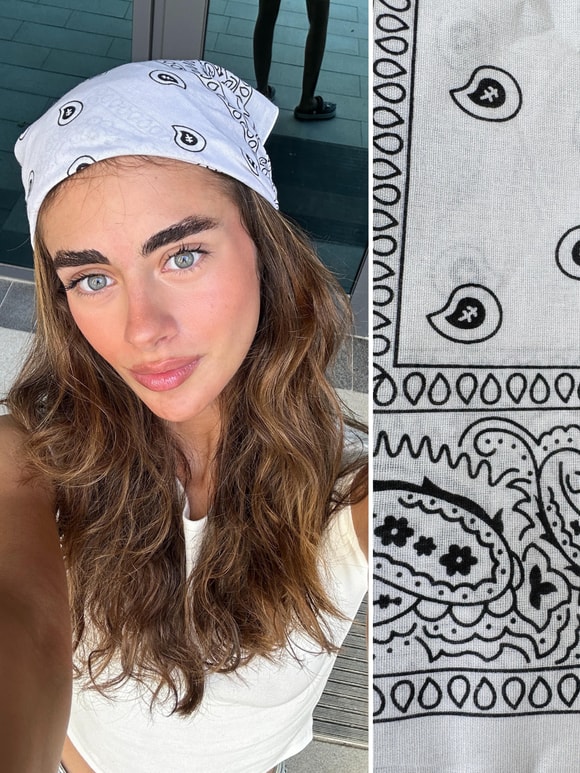 Retrobird Beyaz Bandana