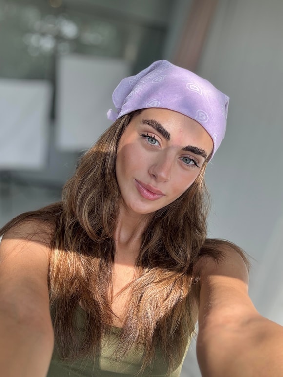 Retrobird Lila Bandana