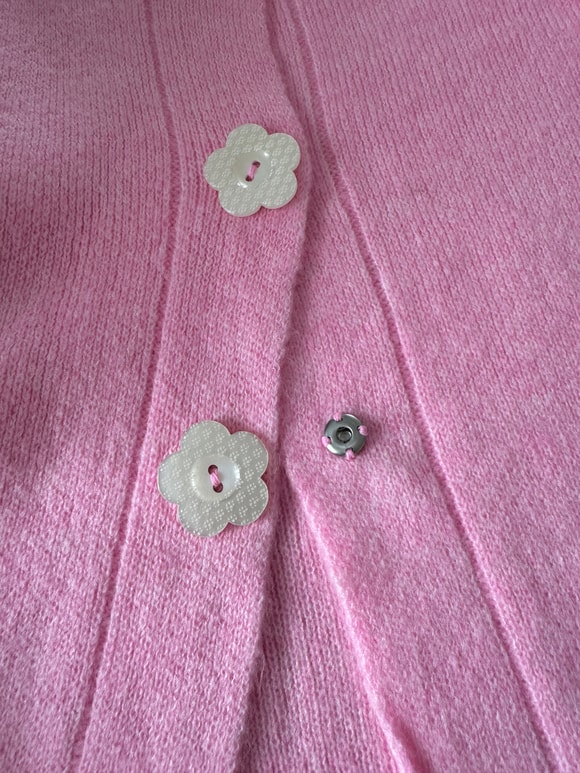 Retrobird Daisy Bloom Pink Floral Buttoned Cardigan
