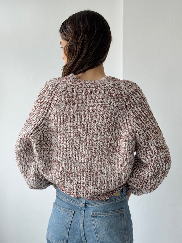 Retrobird Krem Kısa Hırka
