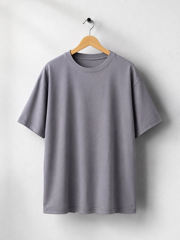 Retrobird Koyu Gri Unisex Oversize Tişört