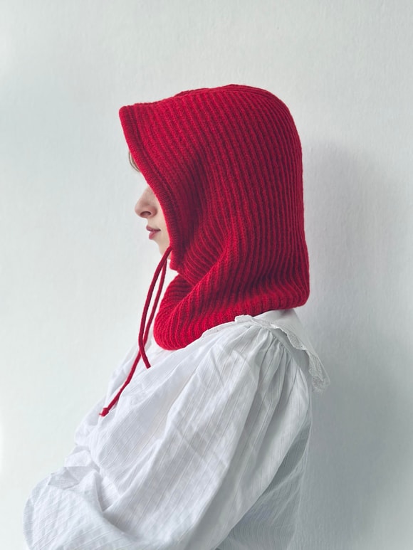 Retrobird Örgü Kırmızı Unisex Kar Maskesi 