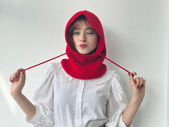 Retrobird Örgü Kırmızı Unisex Kar Maskesi 