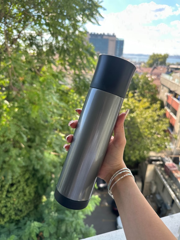Retrobird Outdoor Kamp Paslanmaz Çelik Antrasit Termos 500 ML