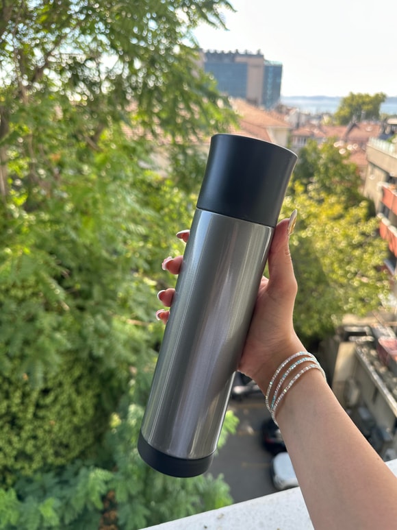 Retrobird Outdoor Kamp Paslanmaz Çelik Antrasit Termos 500 ML