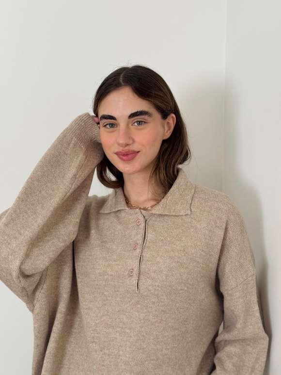 Retrobird Kum Renkli Polo Yaka Basic Kazak