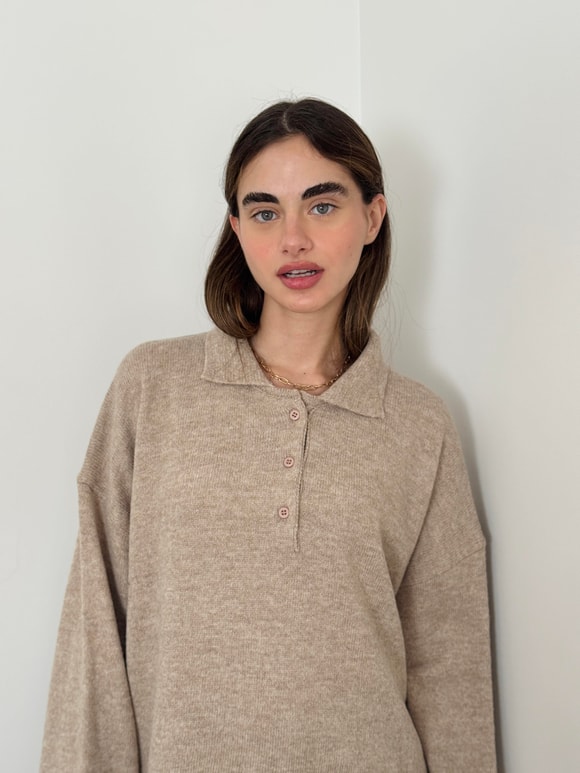 Retrobird Kum Renkli Polo Yaka Basic Kazak