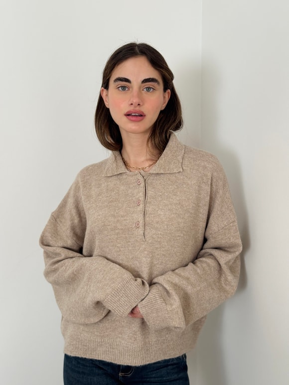 Retrobird Kum Renkli Polo Yaka Basic Kazak