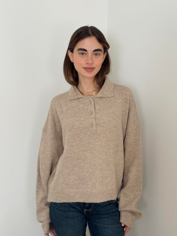 Retrobird Kum Renkli Polo Yaka Basic Kazak