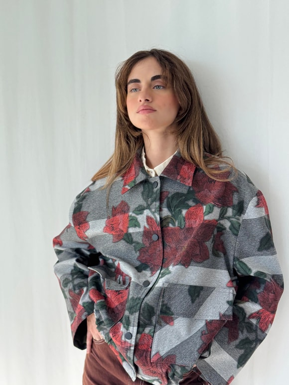 Retrobird Tasarım Füme Brooklyn Bomber Ceket