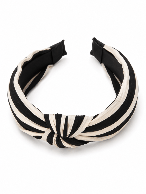 Retrobird Design Black and White Knotted Crown
