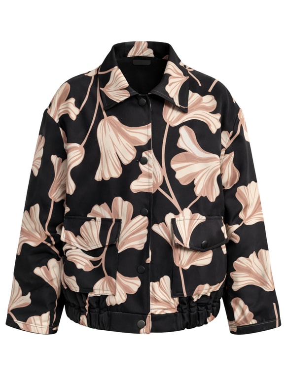 Retrobird Tasarım Siyah Brooklyn Bomber Ceket