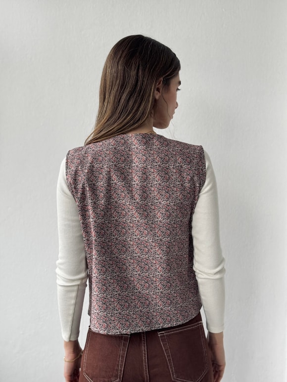 Retrobird Design Beige Vest