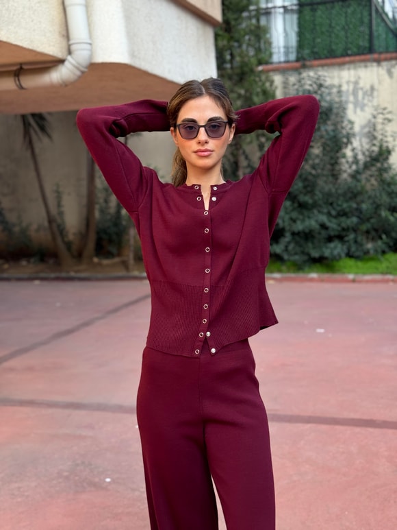 Retrobird Bordo Triko Takım