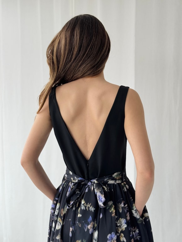 Retrobird 50s Belle Corset Midi Elbise