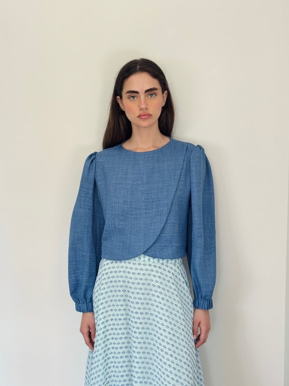 Retrobird Alisa Retro Blue Shirt with Cover