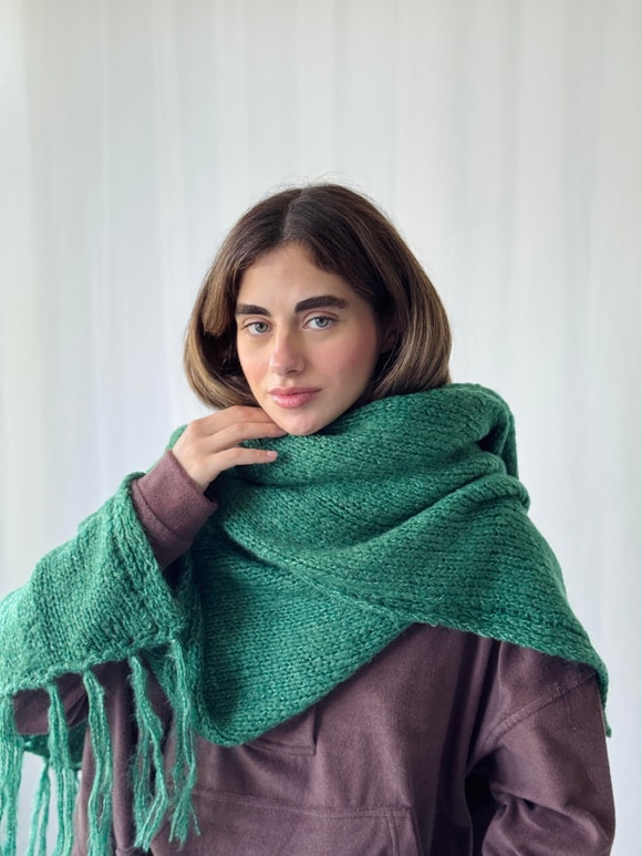 Retrobird Büyük Boy Soft Örgü Atkı