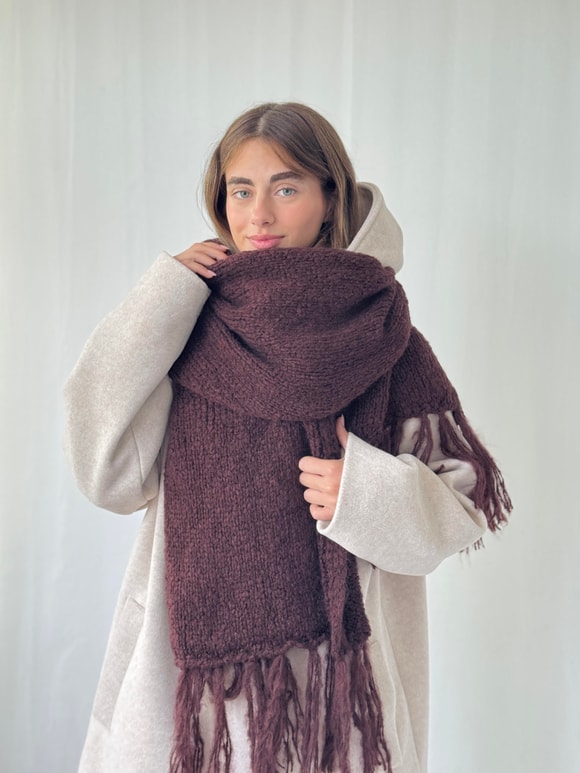 Retrobird Büyük Boy Soft Örgü Atkı
