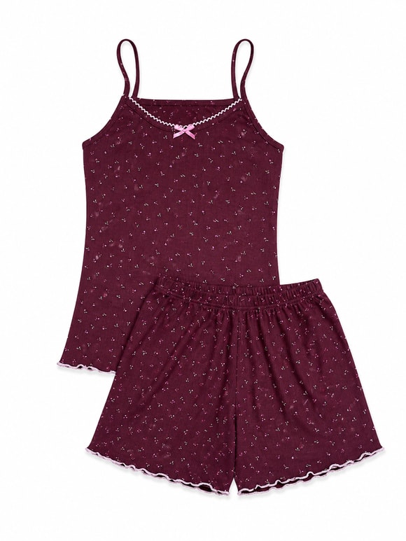 Retrobird Kadın Bürümcük Kumaş Şortlu Pijama Takımı – Yazlık Ev Giyim