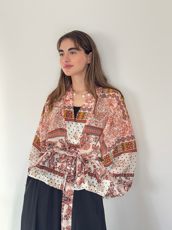 Retrobird Mini Wrap Bluz Kimono