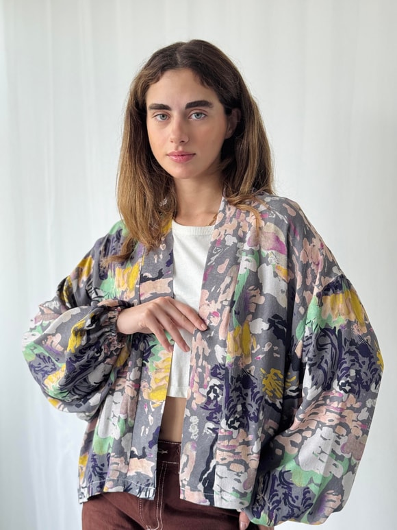 Retrobird Mini Wrap Bluz Kimono