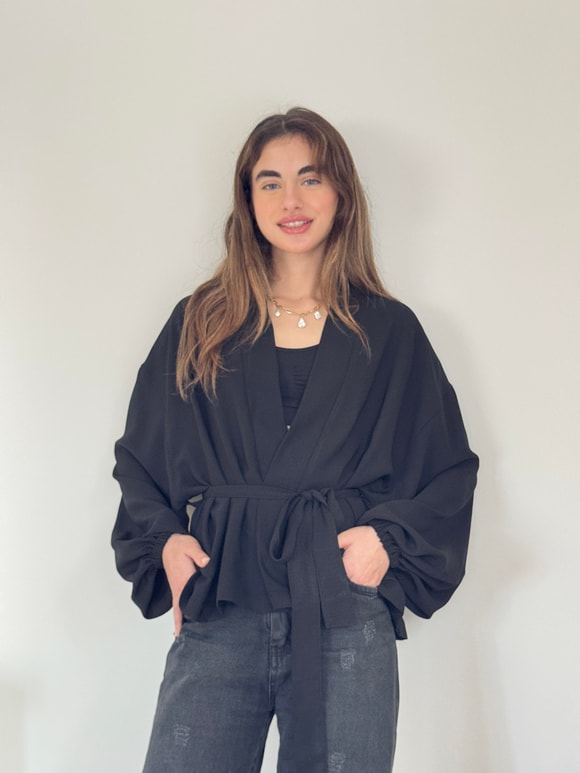 Retrobird Mini Wrap Bluz Kimono