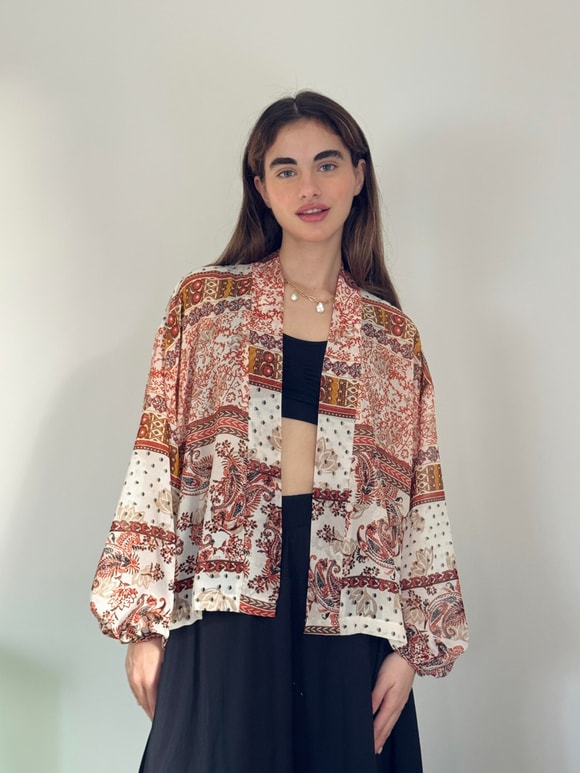Retrobird Mini Wrap Bluz Kimono