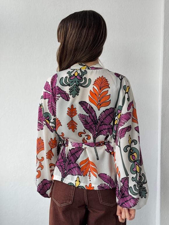 Retrobird Mini Wrap Bluz Kimono