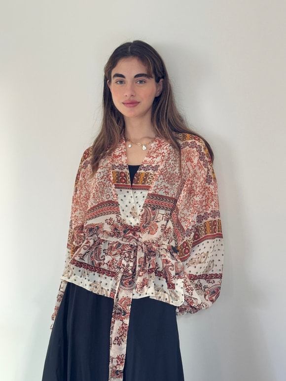 Retrobird Mini Wrap Bluz Kimono