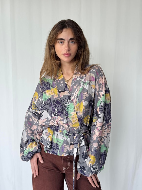 Retrobird Mini Wrap Bluz Kimono
