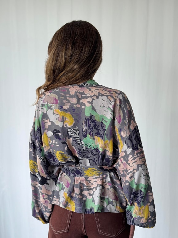 Retrobird Mini Wrap Bluz Kimono