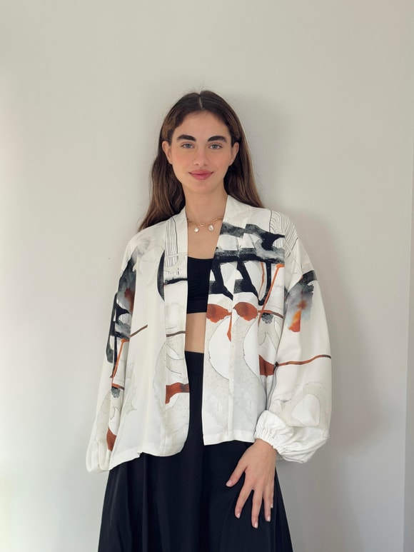 Retrobird Mini Wrap Bluz Kimono