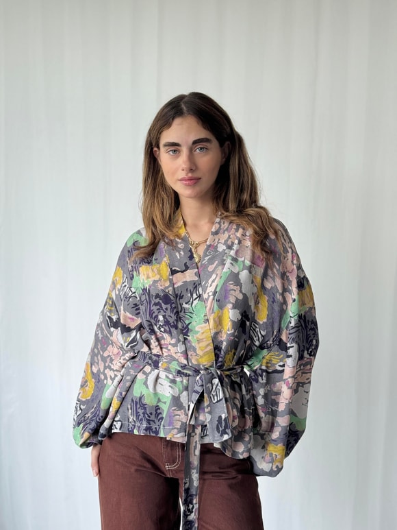 Retrobird Mini Wrap Bluz Kimono