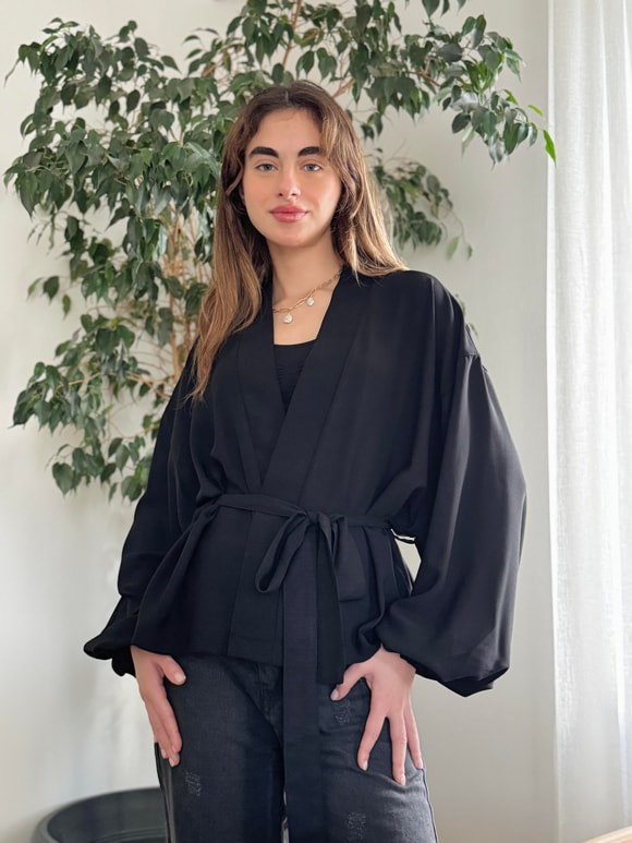 Retrobird Mini Wrap Bluz Kimono
