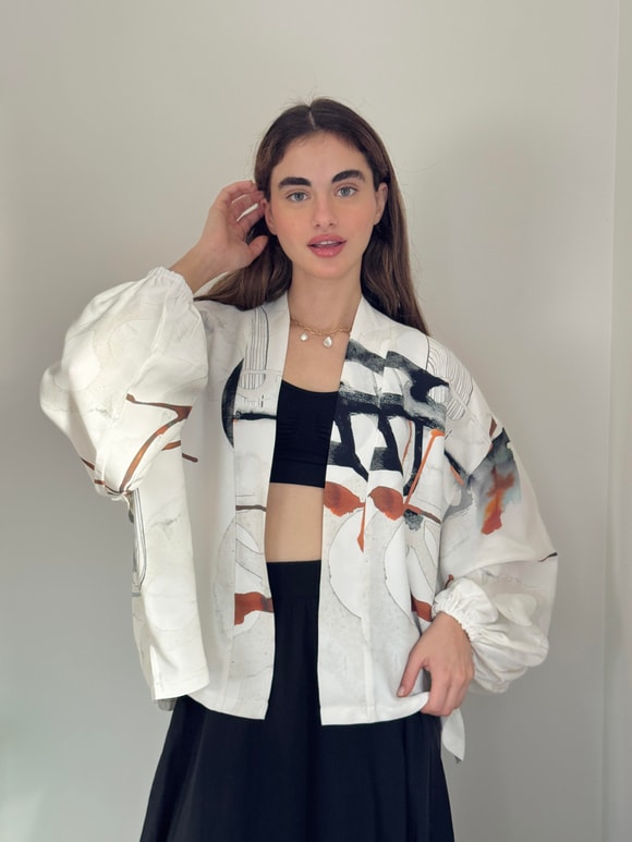 Retrobird Mini Wrap Bluz Kimono