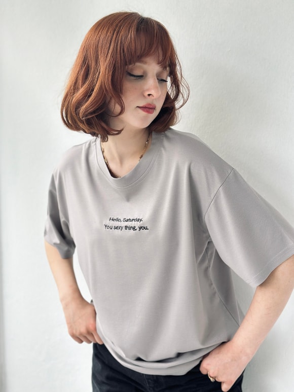 Retrobird Nakışlı Saturday Unisex Oversize Tişört