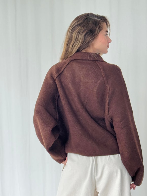 Retrobird Önden Fermuarlı Polo Yaka Ceket Hırka