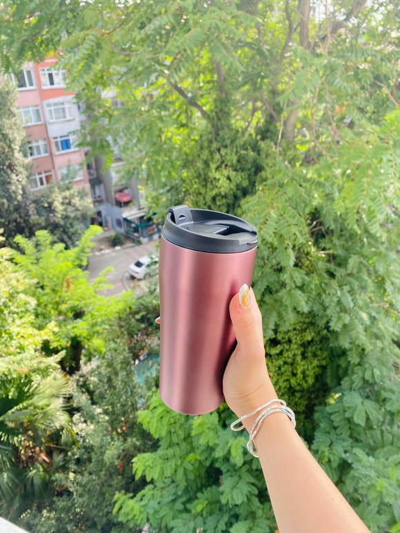 Retrobird Outdoor Kamp Paslanmaz 400 ML Çelik Kırmızı Termos
