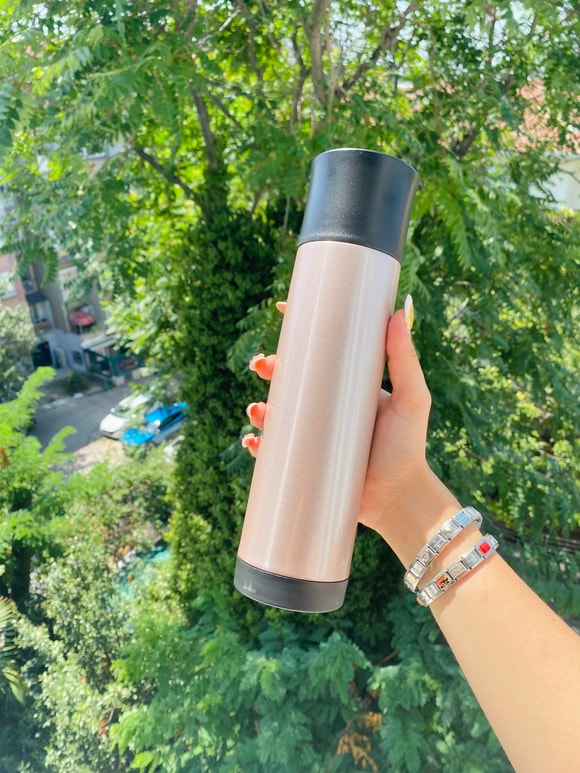 Retrobird Outdoor Kamp Paslanmaz Çelik Antrasit Termos 500 ML