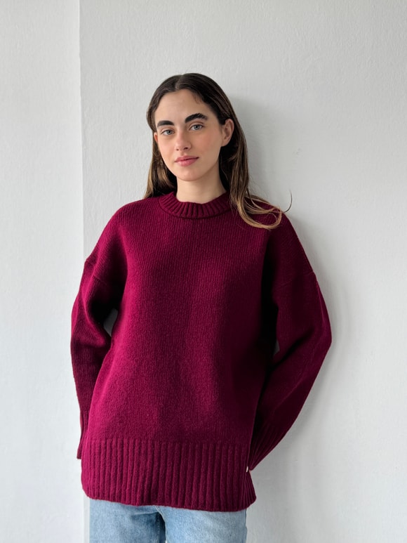 Retrobird Pinterest Oversize Bordo Basic Kazak