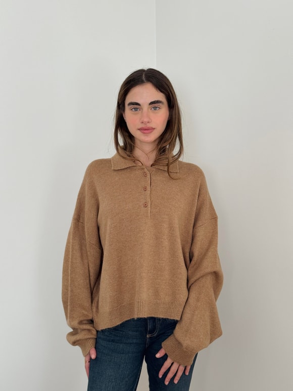 Retrobird Polo Yaka Basic Kazak