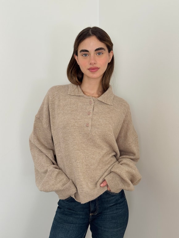 Retrobird Polo Yaka Basic Kazak