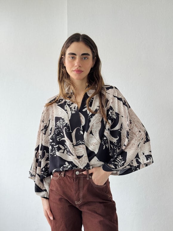 Retrobird Tasarım Boho Desen Mini Kimono