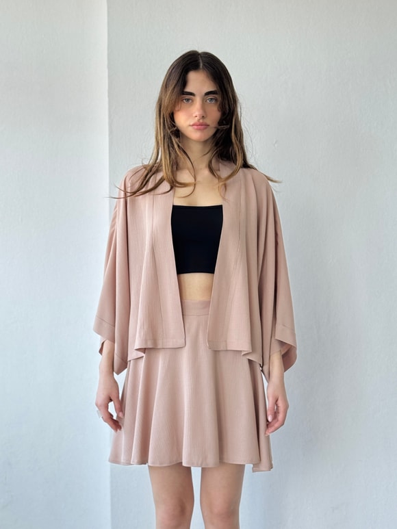 Retrobird Tasarım Boho Mini Kimono
