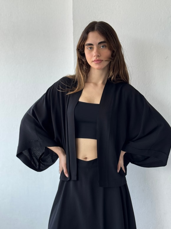Retrobird Tasarım Boho Mini Kimono