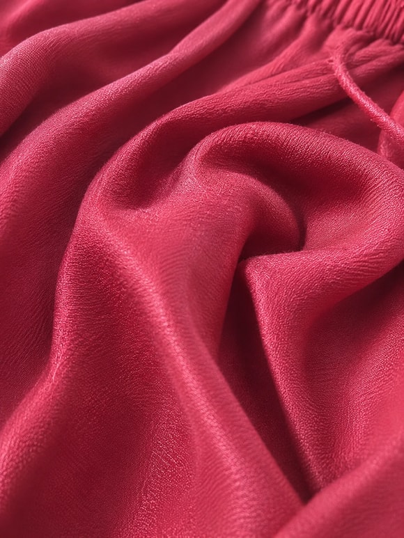 Retrobird Tasarım Bol Kesim Kırmızı Relax Pantolon