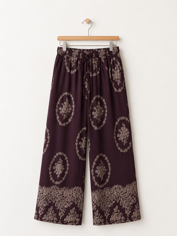 Retrobird Tasarım Bol Kesim Relax Pantolon